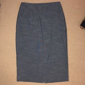 Denim pencil skirt